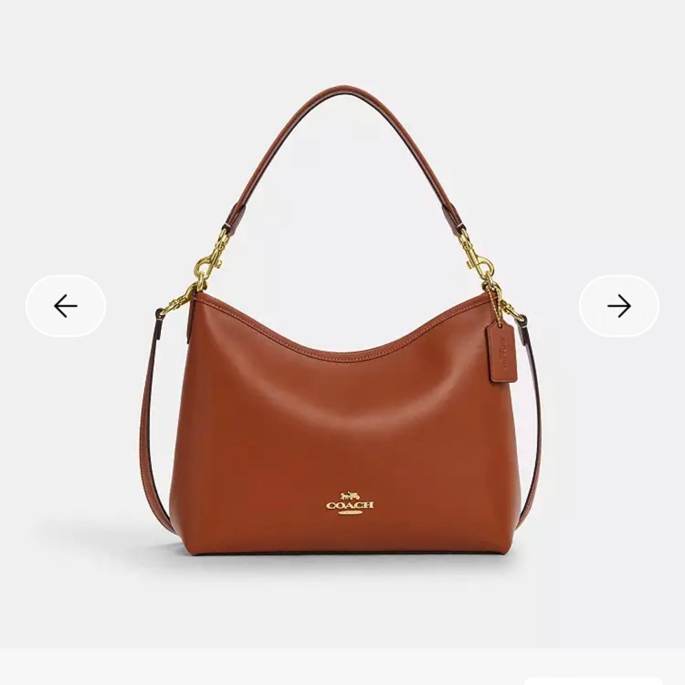 Coach Laurel Shoulder Bag Gold Tan - Picture 6 of 6